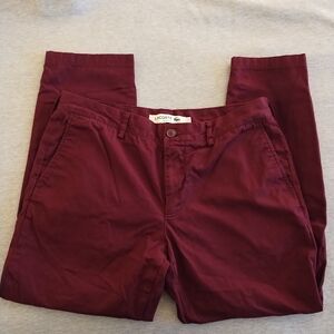 Lacoste Men's Cotton Slim Fit Pants 34 x 32 Preppy Casual